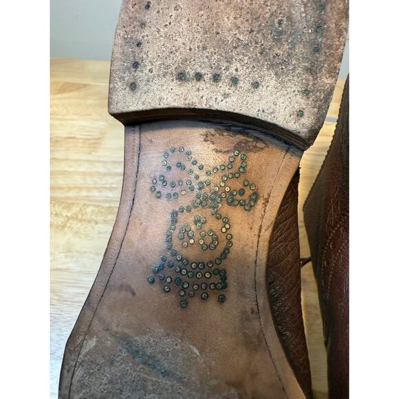 Barker Black Brown Leather Made in England Oxford Dress Shoes Size 9 JL - Picture 12 of 16